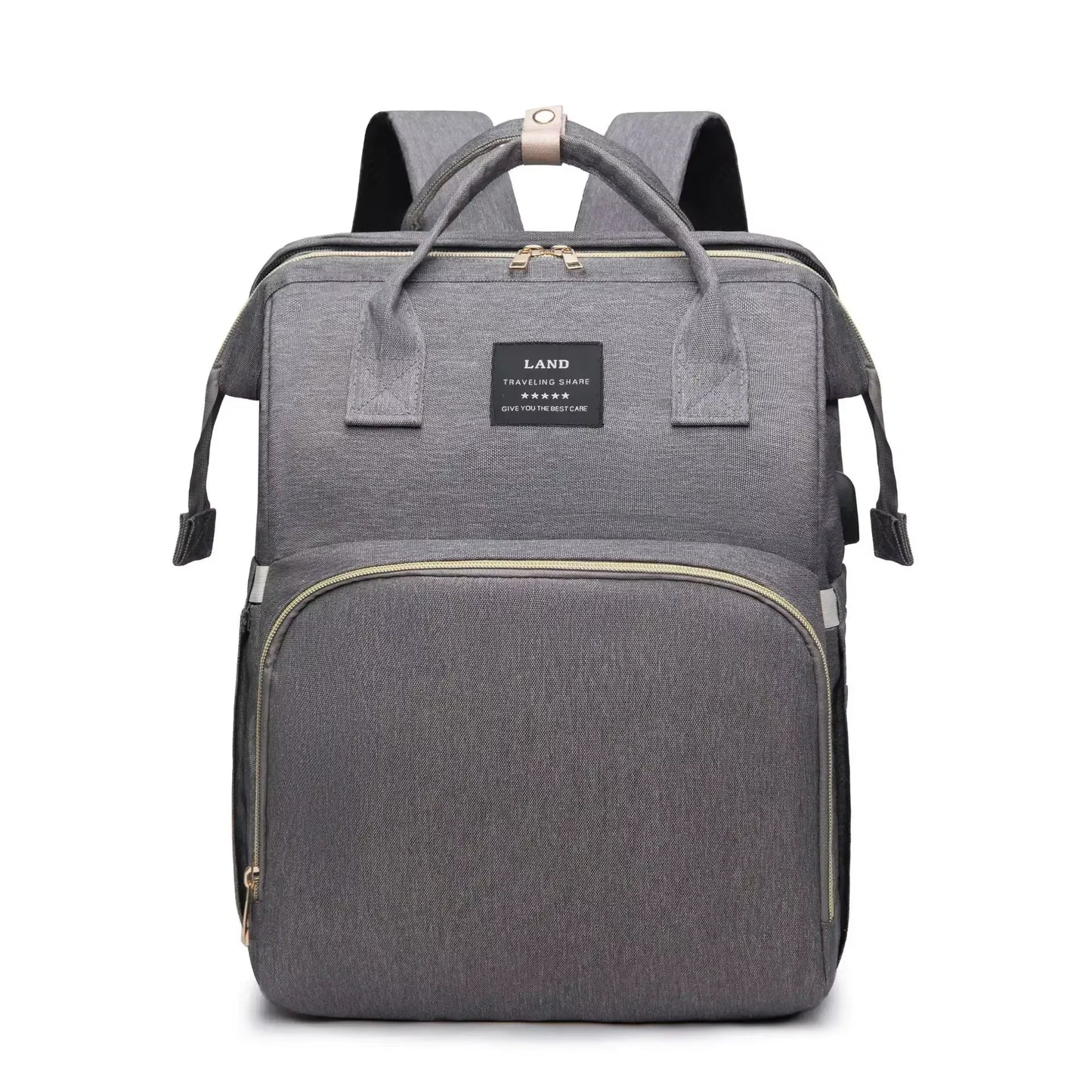 Folding Mommy Bag Portable Folding Crib Bed Large-Capacity Baby Backpack Female Mommy Outting Bag Activity Diaper Bag Nappy Bags