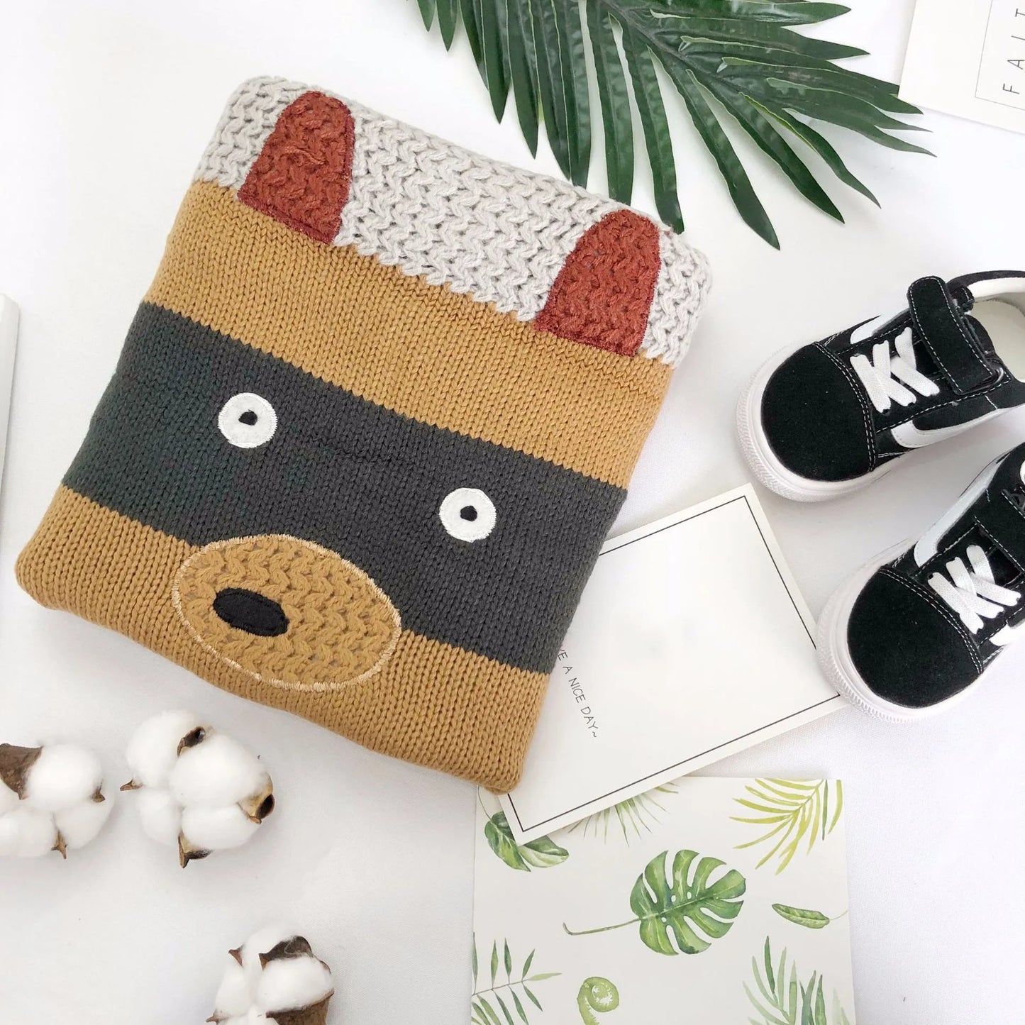 Autumn Winter Children Sweaters Baby Boy Girls Cotton Wool Sweater Cartoon Animal Tops Clothes