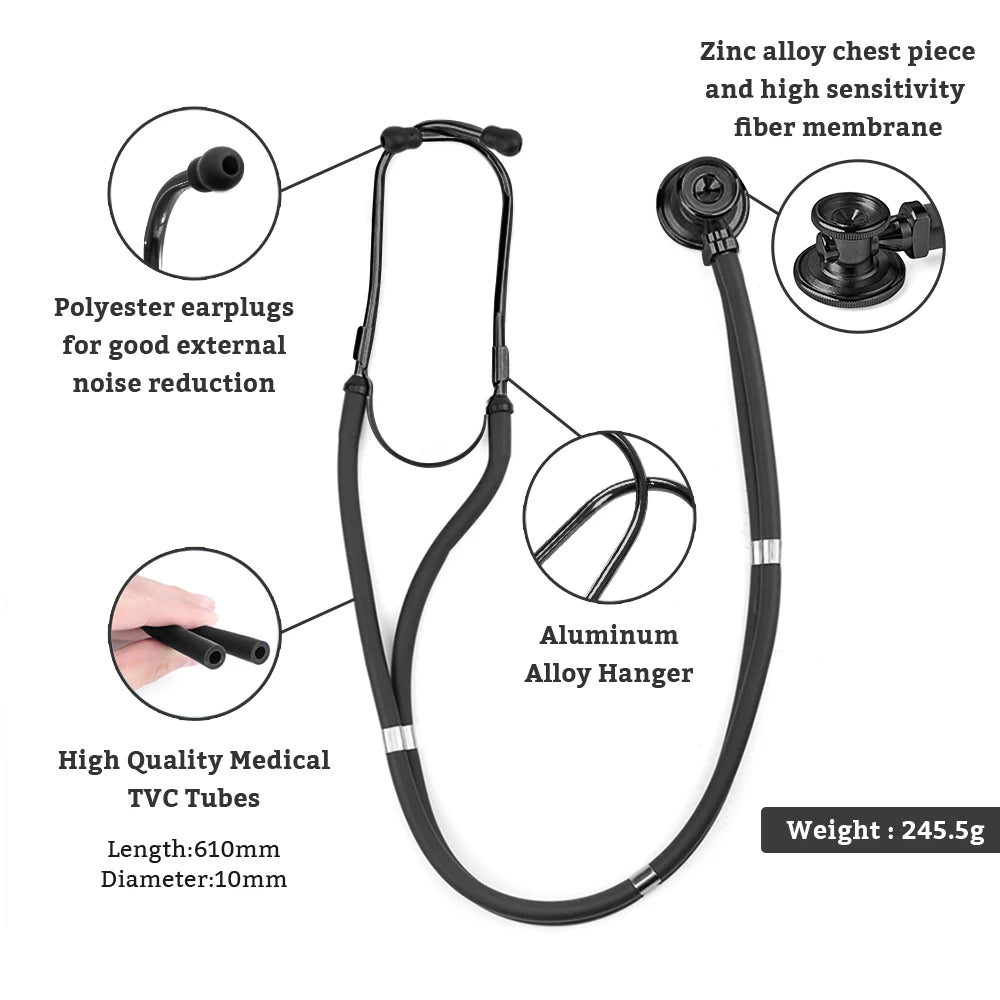 Doctor Medical Devices Multifunctional Dual Head Stethoscope Doctor Professional Phonendoscope Medical Cardiology Double-Sided