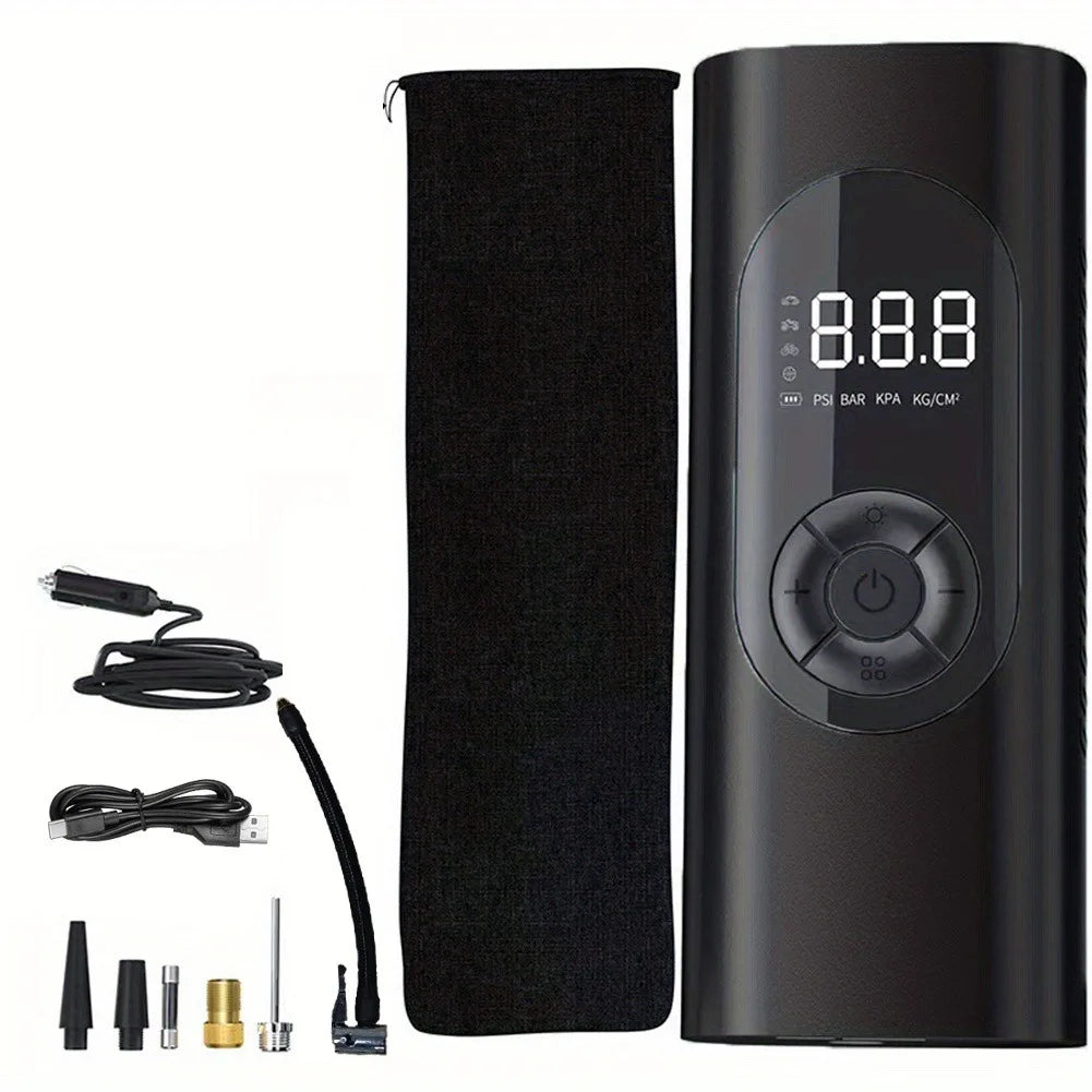 Multifunctional Intelligent Inflator Pump Wireless Smart Digital Display Tire Pump Portable Car Air Compressor, for Motorcycle B