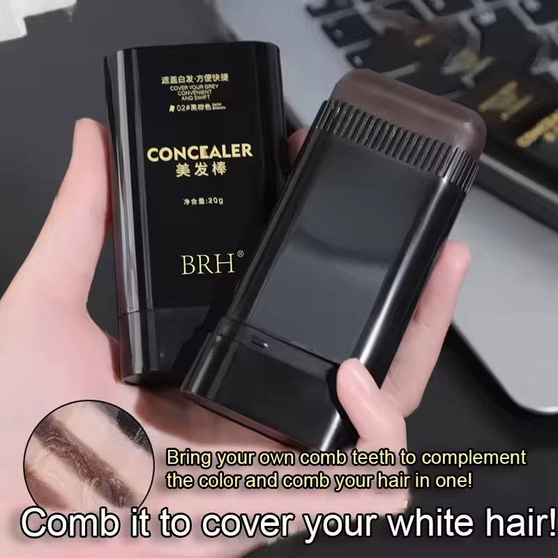 3 Colors Hair Stick to Cover White Hair without Fading,Disposable Hair Dye Stick,Plant Hair Dye,Roots Hair Color Replenishment
