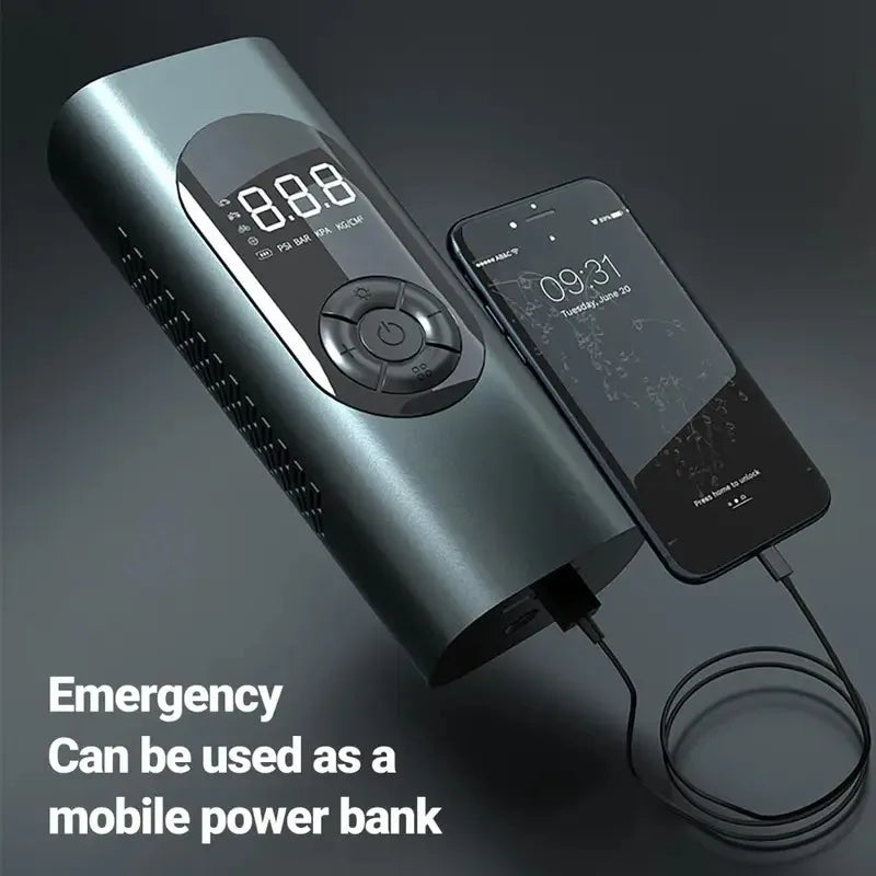 Multifunctional Intelligent Inflator Pump Wireless Smart Digital Display Tire Pump Portable Car Air Compressor, for Motorcycle B
