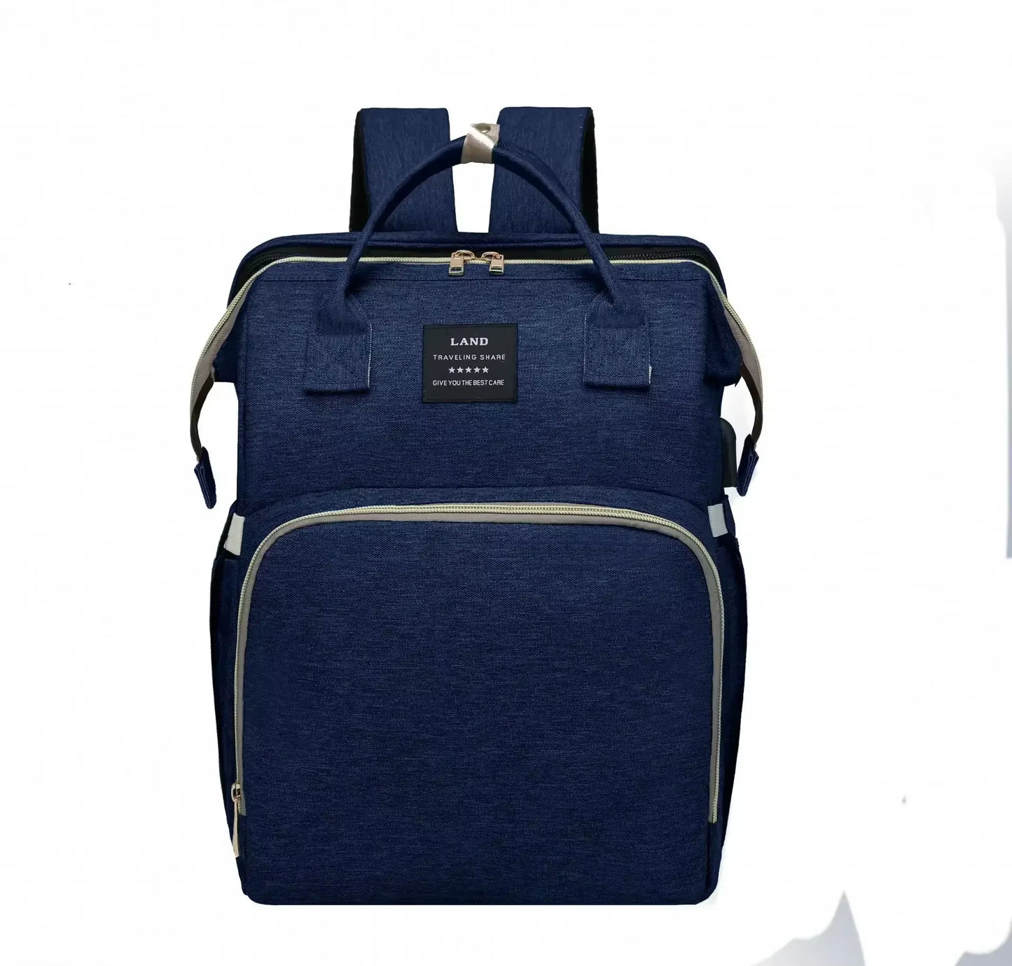 Folding Mommy Bag Portable Folding Crib Bed Large-Capacity Baby Backpack Female Mommy Outting Bag Activity Diaper Bag Nappy Bags