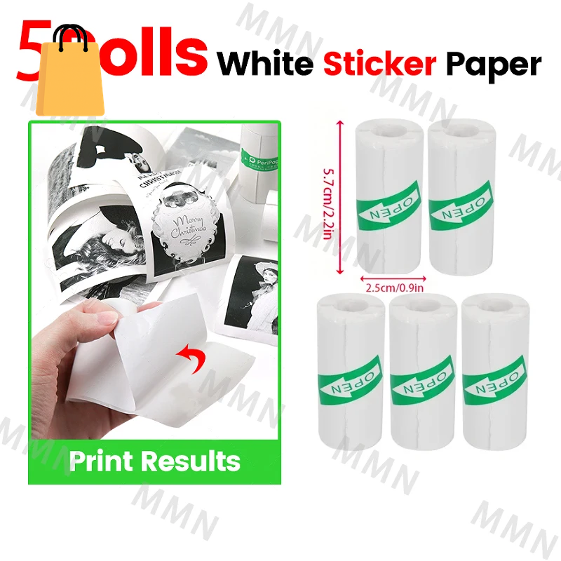 MINI Print Portable Thermal Printer Photo Pocket Thermal Label Printer 58Mm Printing Wireless Bluetooth Android IOS