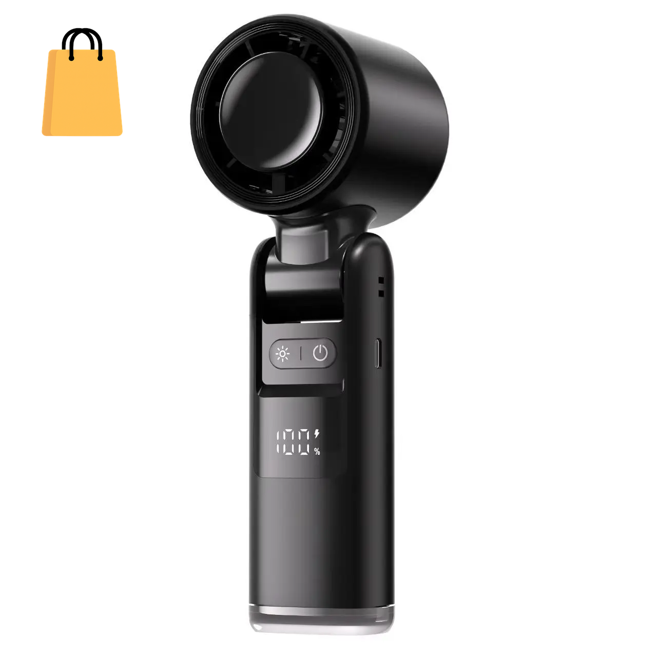 100 Turbos Chilled Ice Sensation Cold Fan Super Mini Turbo Speed Fan USB Powered Digital Display for Outdoor Camping Office Dorm