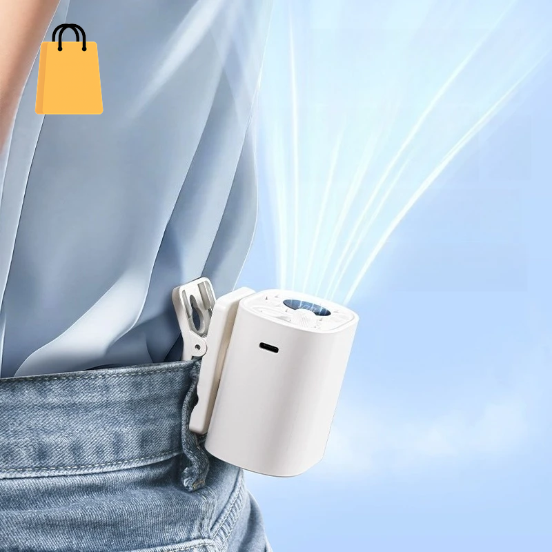 Portable Car Clip Fan 360° Rotatable 100 Speed Wind 12V USB Rechargeable Electric Fan Low Noise Mini Fan Clamp Anywhere