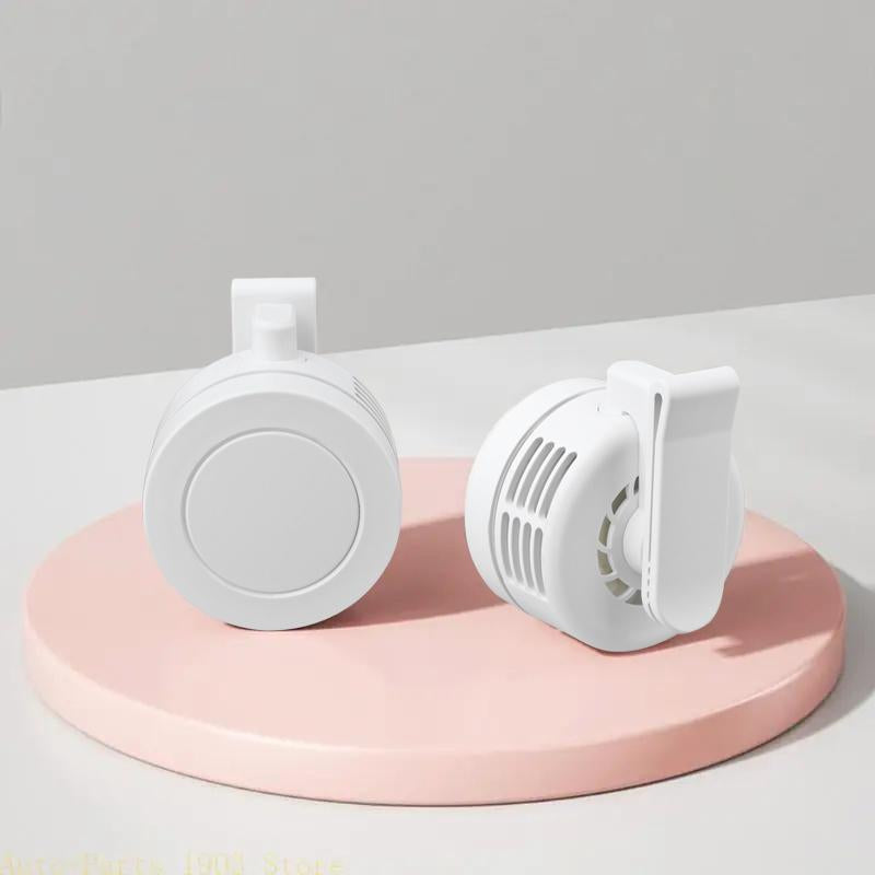 Portable Silent Mini Bladeless Electric Fan,Adjustable 3-Speed Suspended Waist Fans, Smal!Phone Cooling Fan, Personal Fan, Rotating Bodyfan Suitable for Outdoor Travel Fathersdaygift