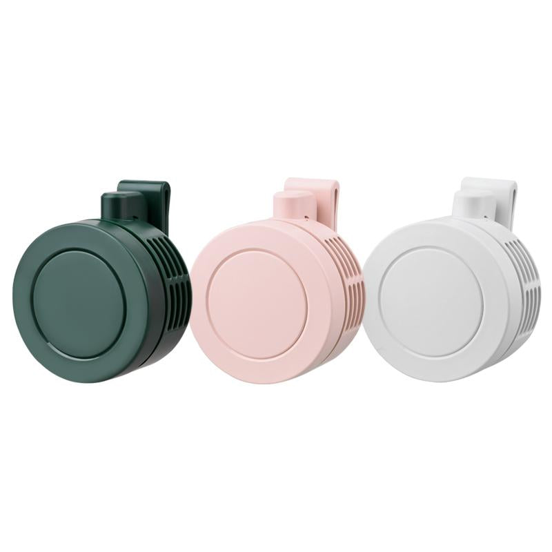 Portable Silent Mini Bladeless Electric Fan,Adjustable 3-Speed Suspended Waist Fans, Smal!Phone Cooling Fan, Personal Fan, Rotating Bodyfan Suitable for Outdoor Travel Fathersdaygift