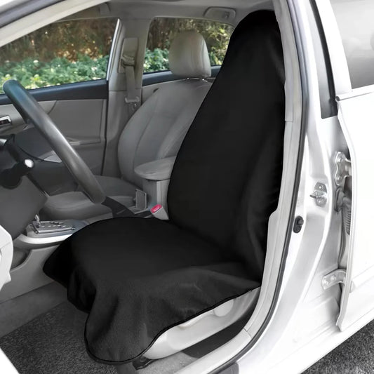 Car Universal Seat Towel Cover Adjustable Waterproof Protector Elastic Strap Non-Slip Breathable Front Rear Chair Cover