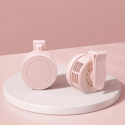 Portable Silent Mini Bladeless Electric Fan,Adjustable 3-Speed Suspended Waist Fans, Smal!Phone Cooling Fan, Personal Fan, Rotating Bodyfan Suitable for Outdoor Travel Fathersdaygift
