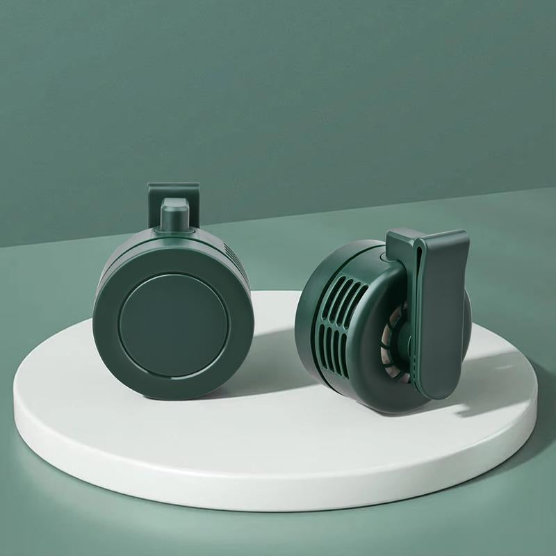 Portable Silent Mini Bladeless Electric Fan,Adjustable 3-Speed Suspended Waist Fans, Smal!Phone Cooling Fan, Personal Fan, Rotating Bodyfan Suitable for Outdoor Travel Fathersdaygift