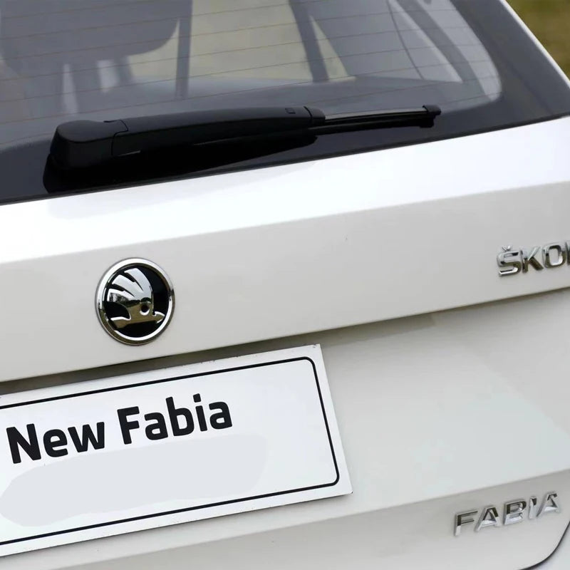 2Pcs 80Mm 90Mm Emblem for  Fabia 1 2 Octavia A7 RS Superb Rapid Yeti Karoq Vision Car Head Front Rear Boot Tailgate Sticker