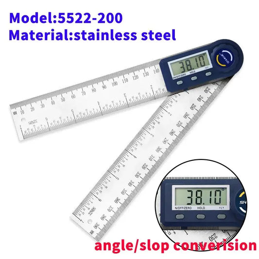 0-200/300Mm Digital Protractor Angle Ruler Electron Goniometer Angle Finder Meter Angle Gauge Measuring Tools