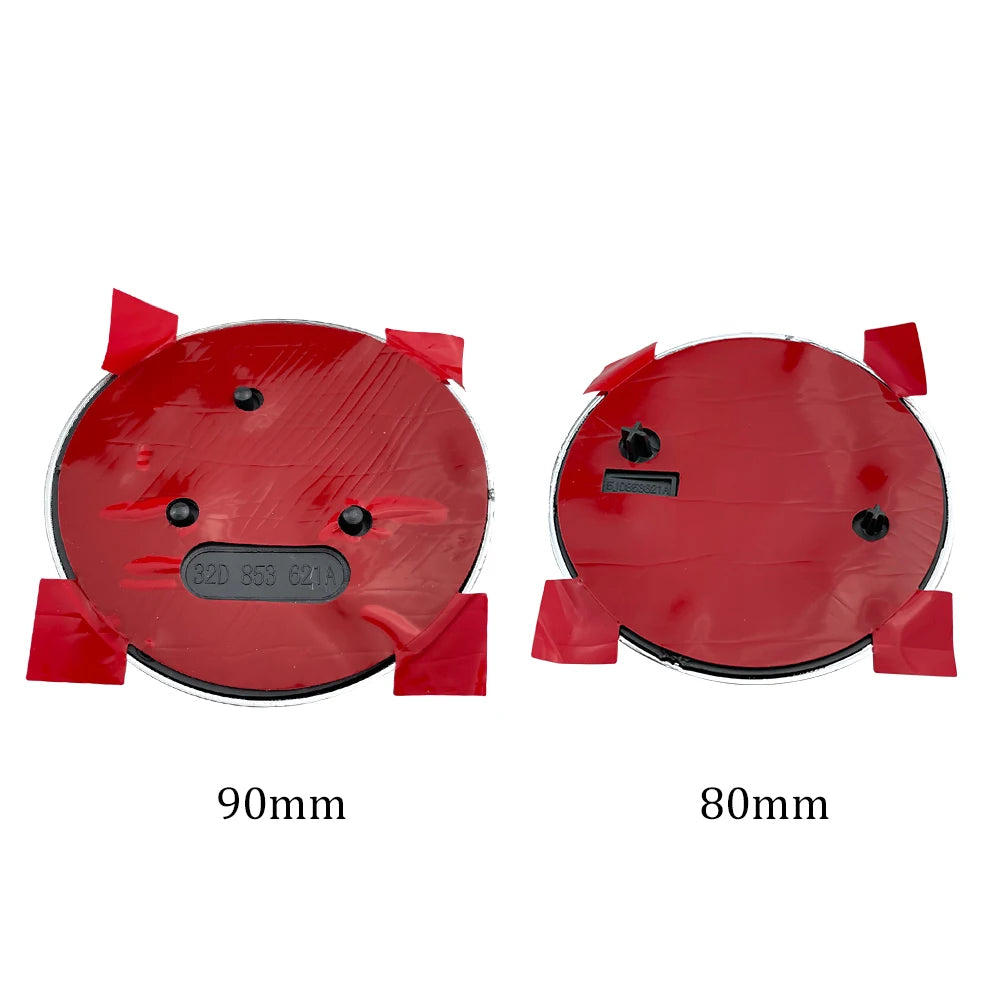 2Pcs 80Mm 90Mm Emblem for  Fabia 1 2 Octavia A7 RS Superb Rapid Yeti Karoq Vision Car Head Front Rear Boot Tailgate Sticker
