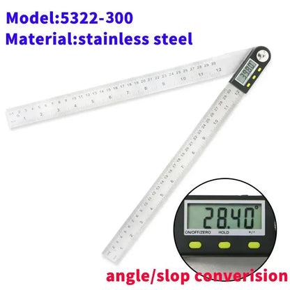 0-200/300Mm Digital Protractor Angle Ruler Electron Goniometer Angle Finder Meter Angle Gauge Measuring Tools