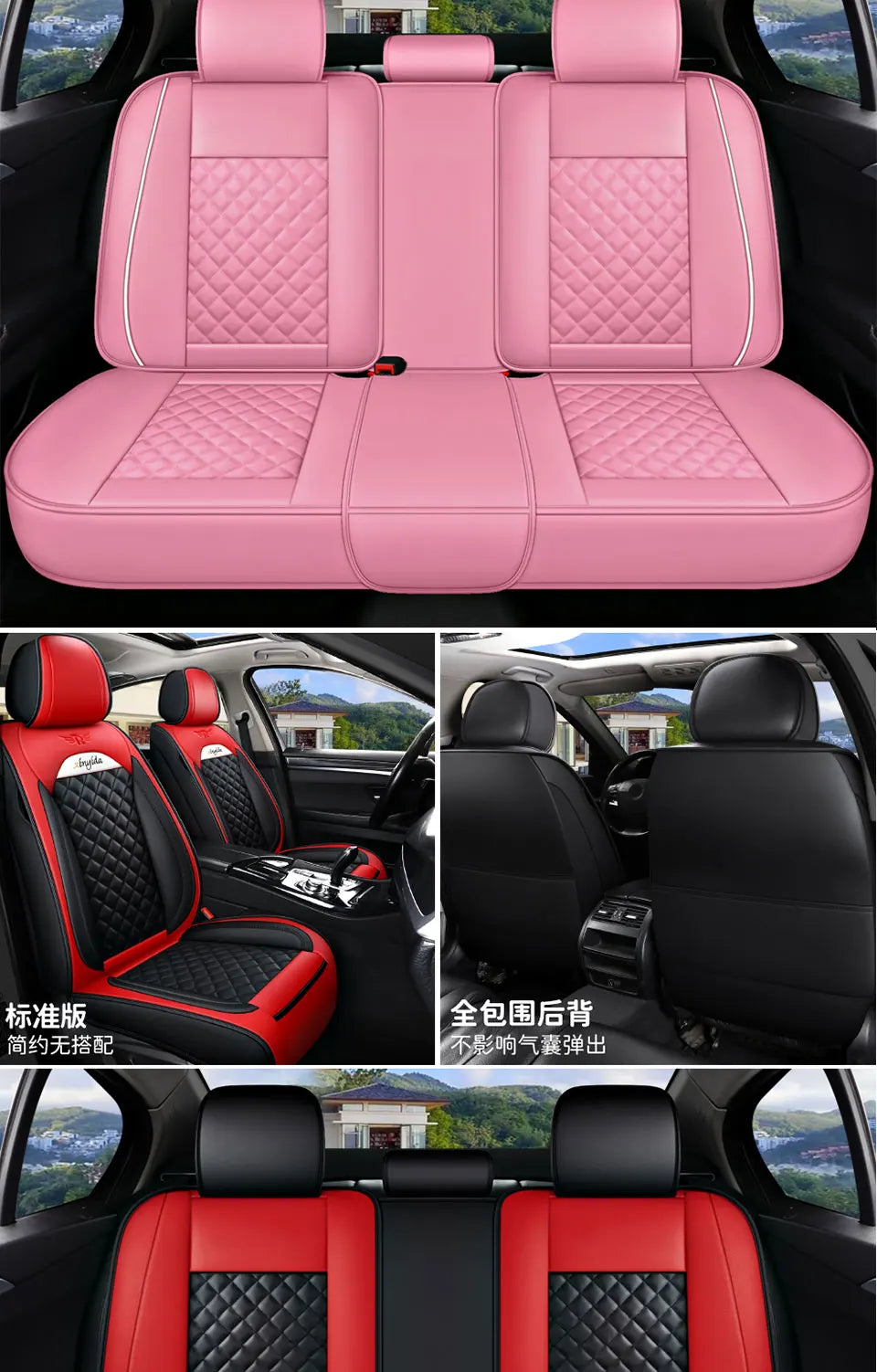 Leather Car Seat Cover Sets for Renault Megane Duster Captur Clio Laguna Kadjar Scenic Koleos Fluence Auto Interior Accessories