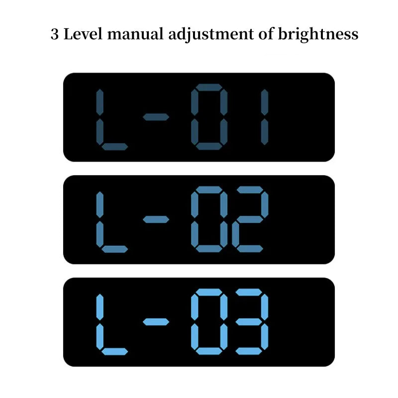 USB Powered Large Digital Wall Clock 9 Inch Temperature Humidity Week Auto Dimmer Table Clock Electronic LED Alarm Clock 12/24H