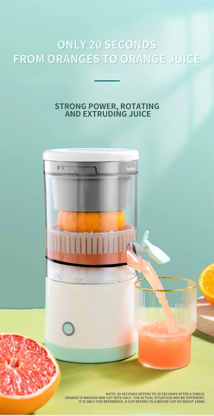 Wireless Juicer Automatic Orange Lemon Juicer USB Charge Juice Separator Portable Fruit Extractor Squeezer Pressure Juicers
