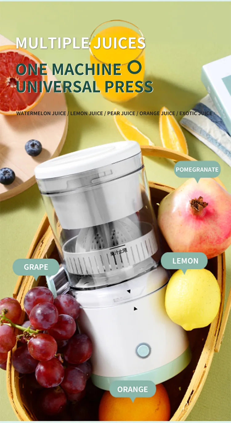 Wireless Juicer Automatic Orange Lemon Juicer USB Charge Juice Separator Portable Fruit Extractor Squeezer Pressure Juicers