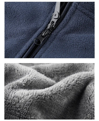 Autumn/Winter Men'S New Fleece-Lined Jacket Inner Lining Fleece-Lined Double Warm Loose Fit Men'S Jacket23
