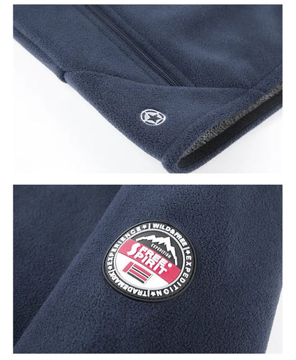 Autumn/Winter Men'S New Fleece-Lined Jacket Inner Lining Fleece-Lined Double Warm Loose Fit Men'S Jacket23