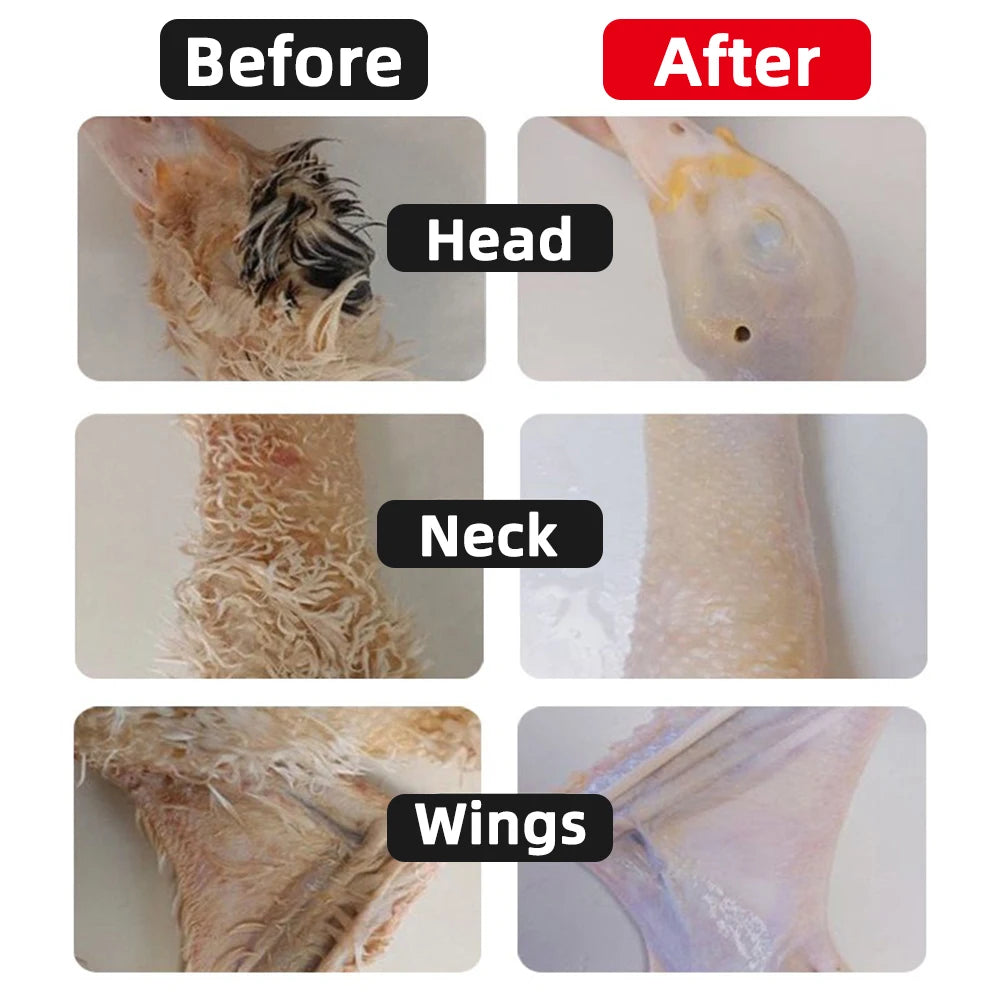 Poultry Electric Feather Plucker Quick Chicken Plucker Efficient Feather Remover Duck Goose Farm Animal Hair Plucking Device