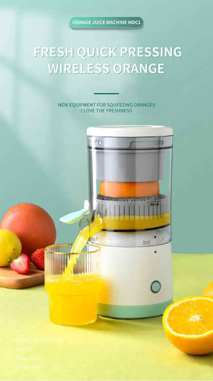 Wireless Juicer Automatic Orange Lemon Juicer USB Charge Juice Separator Portable Fruit Extractor Squeezer Pressure Juicers