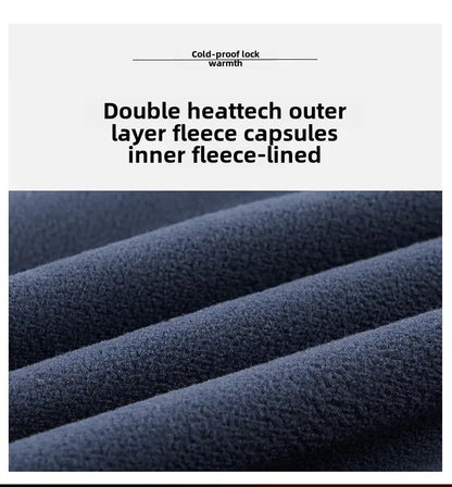 Autumn/Winter Men'S New Fleece-Lined Jacket Inner Lining Fleece-Lined Double Warm Loose Fit Men'S Jacket23