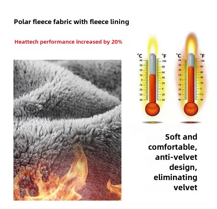 Autumn/Winter Men'S New Fleece-Lined Jacket Inner Lining Fleece-Lined Double Warm Loose Fit Men'S Jacket23