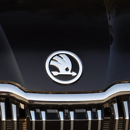 2Pcs 80Mm 90Mm Emblem for  Fabia 1 2 Octavia A7 RS Superb Rapid Yeti Karoq Vision Car Head Front Rear Boot Tailgate Sticker