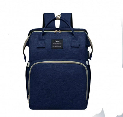 Folding Mommy Bag Portable Folding Crib Bed Large-Capacity Baby Backpack Female Mommy Outting Bag Activity Diaper Bag Nappy Bags
