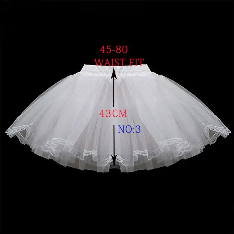 Many Styles Flower Girls Petticoat Underskirt Cosplay Party Short Dress Jupon Fille Lolita Ballet Tutu Skirt Enaguas Sottogonna