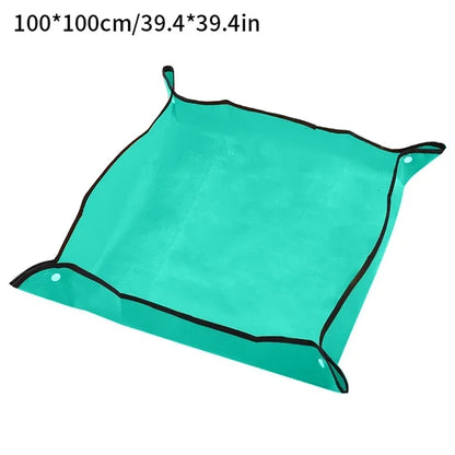 Gardening Mat PE Square Plant Pad Waterproof for Transplanting Flower Pots Potting Mat Foldable Garden Repotting Anti-Dirty Tarp