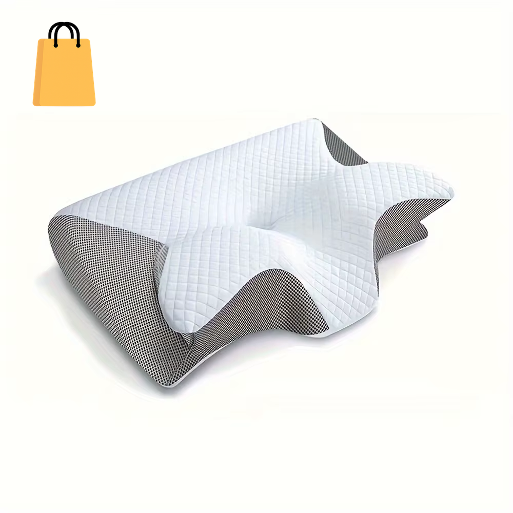 Ergonomic Cotton Snack Pillow with Comfortable Sleeping Design, Soft and Lightweight, Perfect for Side, Back and Abdominal Sleep