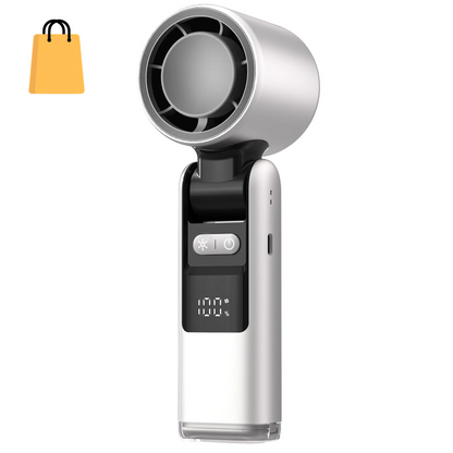 100 Turbos Chilled Ice Sensation Cold Fan Super Mini Turbo Speed Fan USB Powered Digital Display for Outdoor Camping Office Dorm