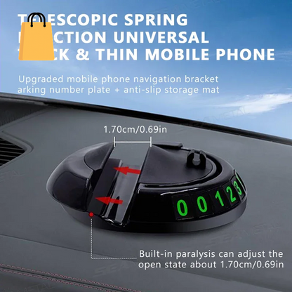 2 in 1 Dashboard anti Slip Mat with Phone Mount 360-Degree Rotation Car Phone Holder Non-Slip Adhesive Mat for Car