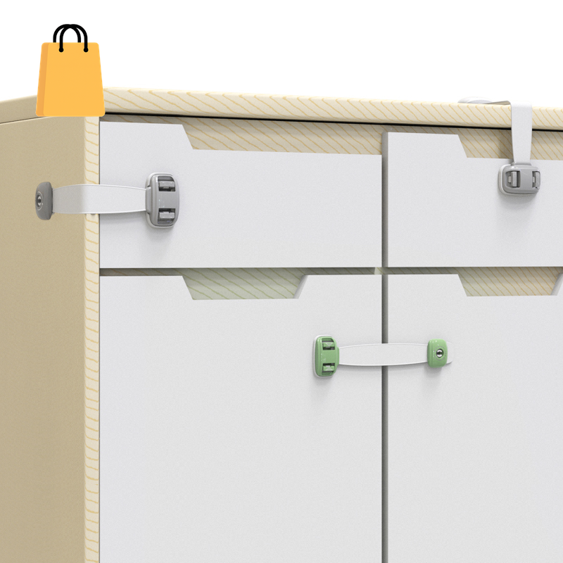 Home Baby Safety Protection Lock Anti-Clip Hand Door Closet Cabinet Locks Fo Fridge Cabinet Drawer Box Safe Lock for Kids No Tools or Drilling Child Safety Cabinet Proofing Cabinet Drawer Door Latches