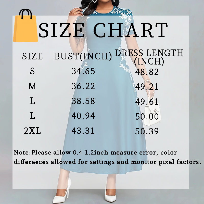 Women'S Elegant Short Sleeve Maxi Dresses Casual Empire Waist Long Dress