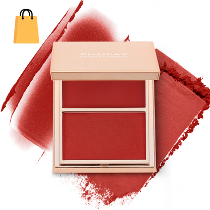 PHOFAY Double-Take Cream & Powder Blush Duo