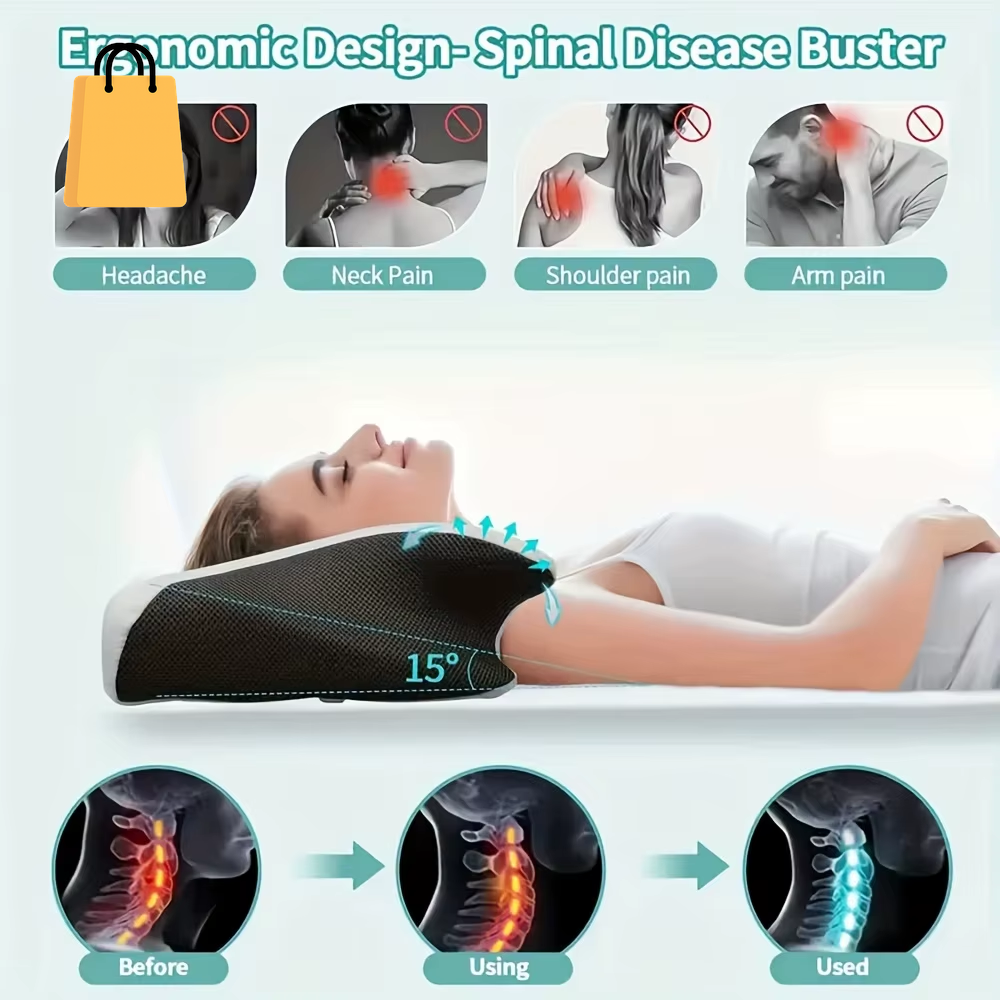 Ergonomic Cotton Snack Pillow with Comfortable Sleeping Design, Soft and Lightweight, Perfect for Side, Back and Abdominal Sleep