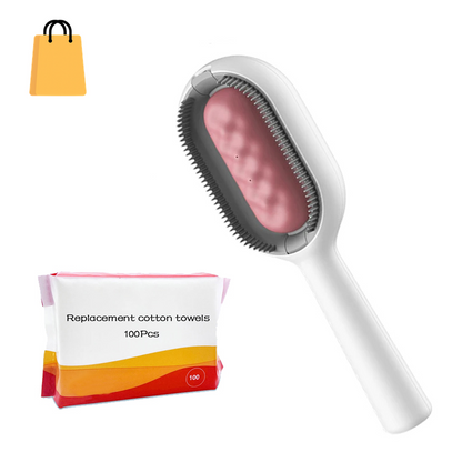 Cat Hair Brush with Water, Sticky Brush for Cats, 4 In-1 Cat Grooming Brush Creative Update Cat Dog Grooming Comb with Water Tank Double-Sided Hair Removal Brush Kitten Pet Supplies Accessories