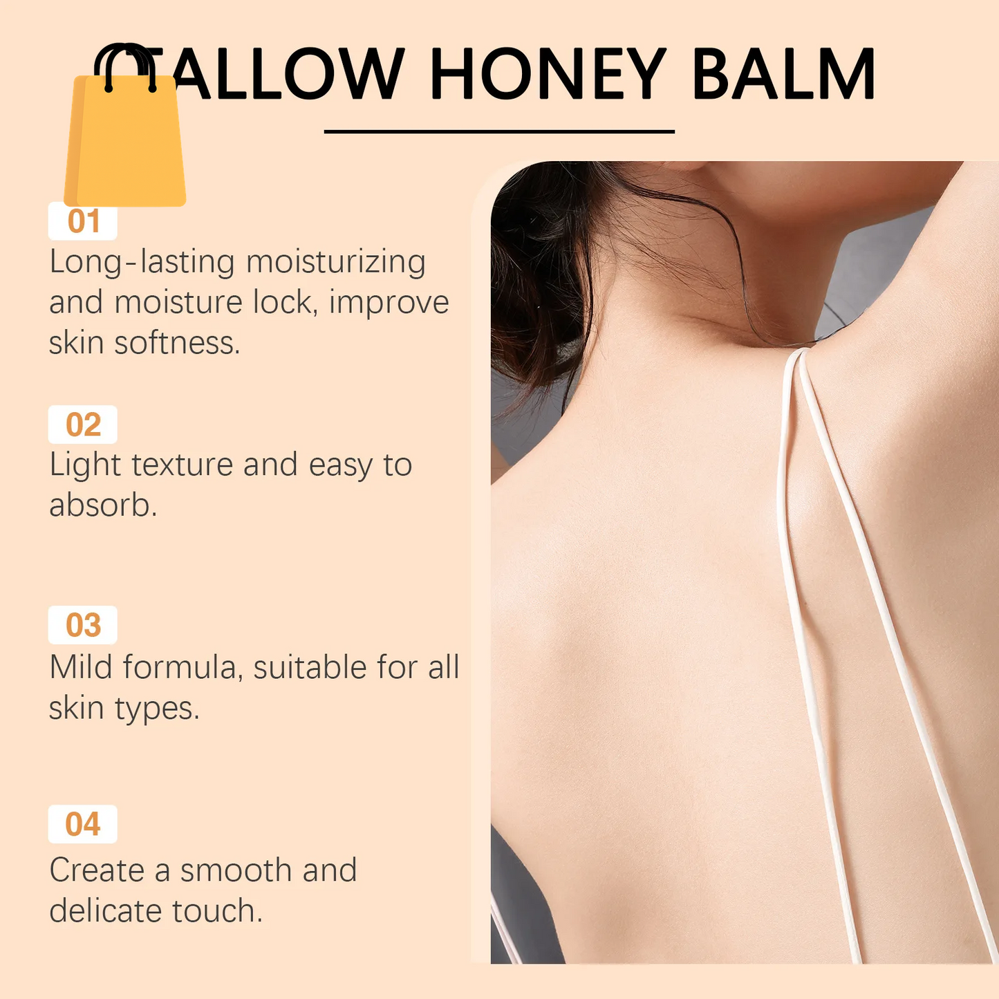 Beef Tallow Cream Remove Dark Spots Melanin Brightening Firming Tightening Repair anti Sagging Dryness Moisturizing Body Lotion