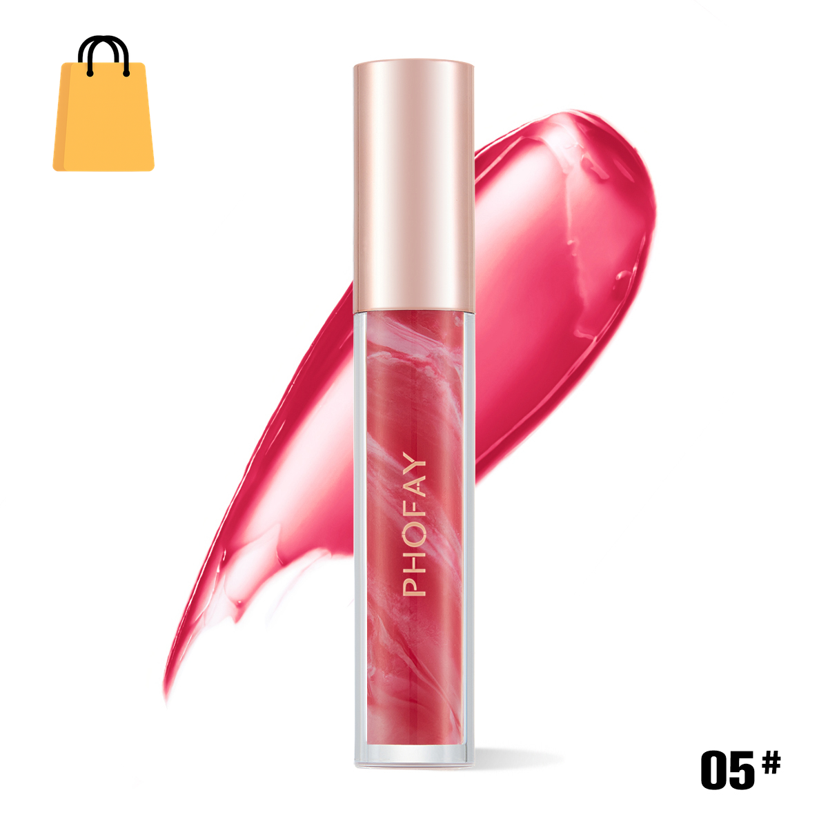 PHOFAY Rose Blooming Hydrating Lip Gloss