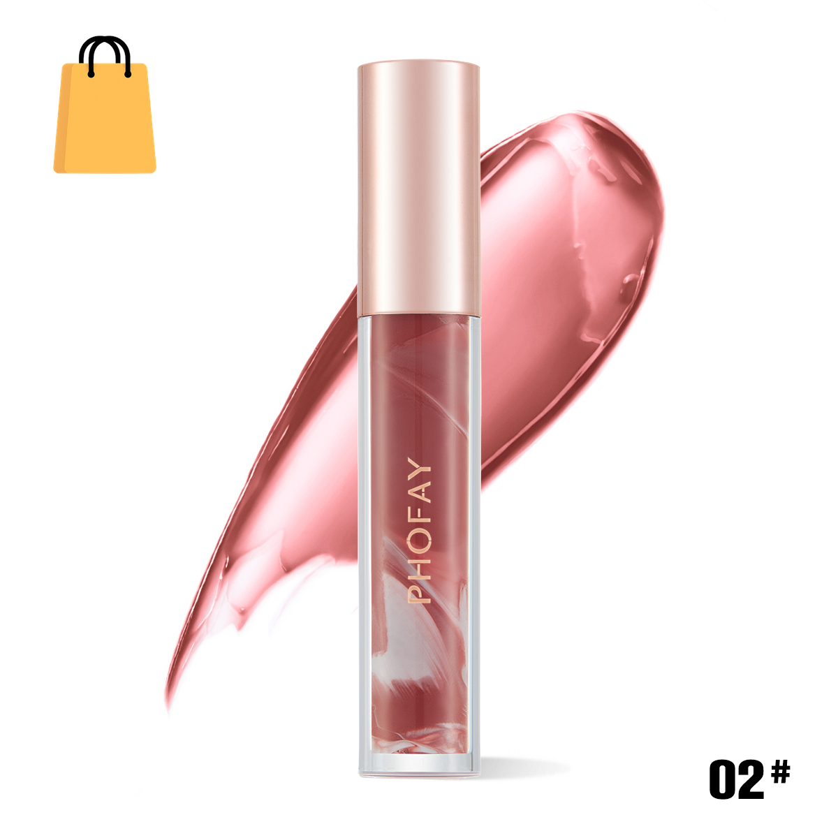 PHOFAY Rose Blooming Hydrating Lip Gloss
