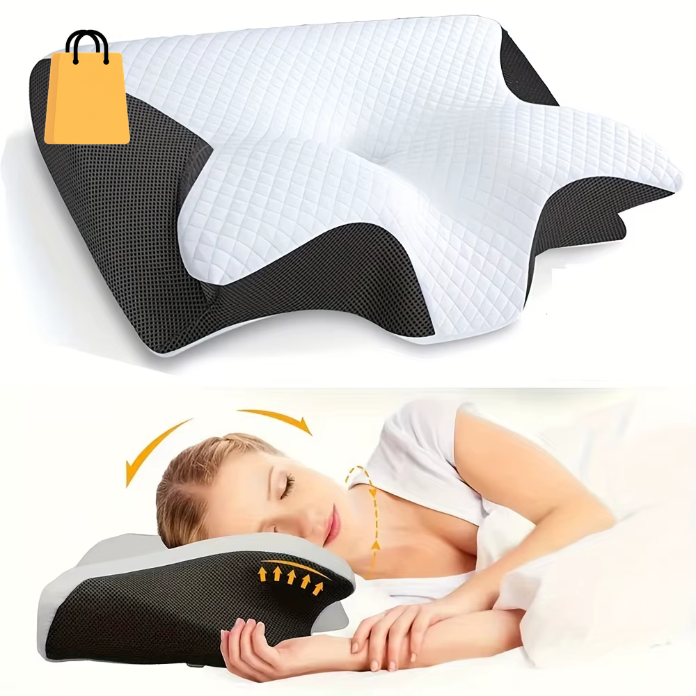 Ergonomic Cotton Snack Pillow with Comfortable Sleeping Design, Soft and Lightweight, Perfect for Side, Back and Abdominal Sleep