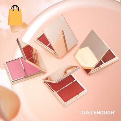 PHOFAY Double-Take Cream & Powder Blush Duo
