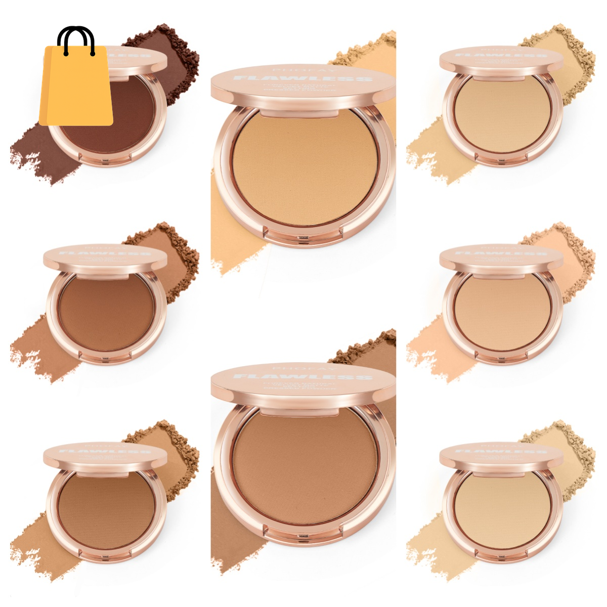 PHOFAY Matte Setting Pressed Powder