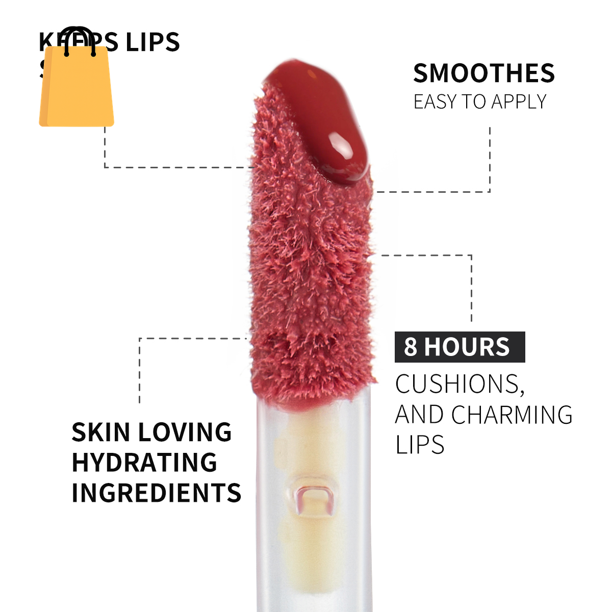 PHOFAY Rose Blooming Hydrating Lip Gloss
