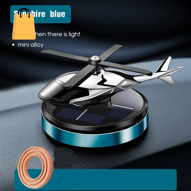 Helicopter Styling Solar Car Air Freshenerdecorative Aromatherapy Car Interior Accessories Propeller Rotary Perfume Diffuser