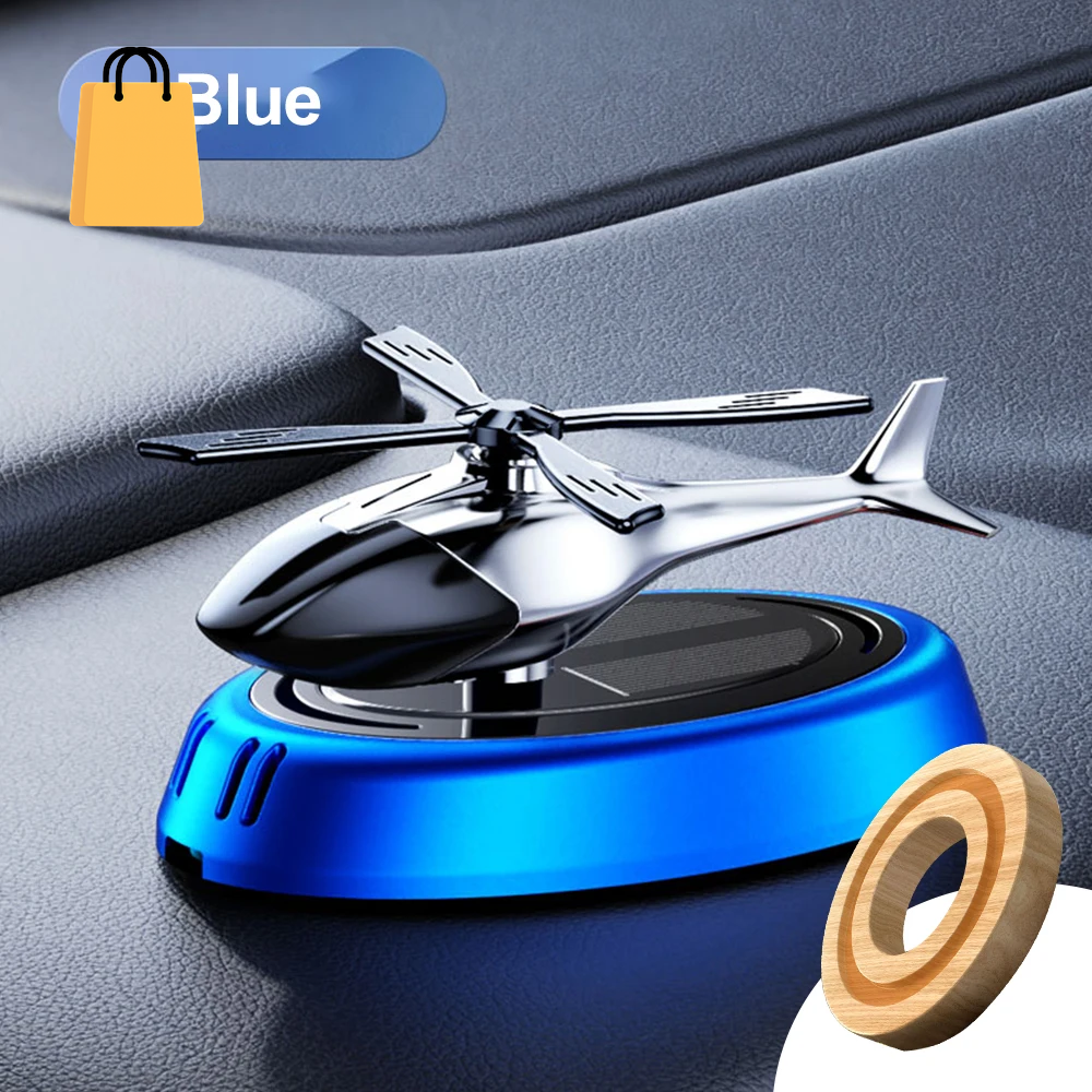 Helicopter Styling Solar Car Air Freshenerdecorative Aromatherapy Car Interior Accessories Propeller Rotary Perfume Diffuser